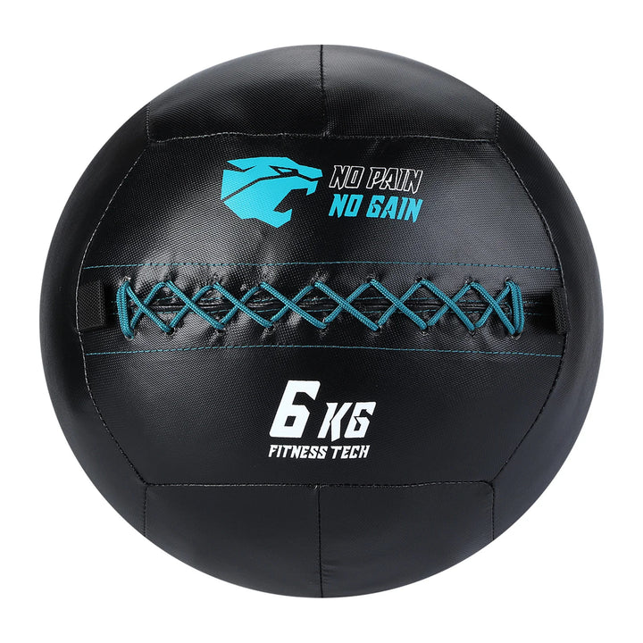 Set aus 5 Wall Balls (3–14 kg) + Rack