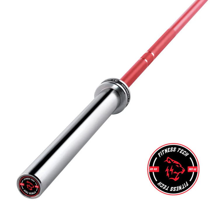 Barra Olímpica 2.2M * 50MM 4 Rodamientos Rojo 365kg