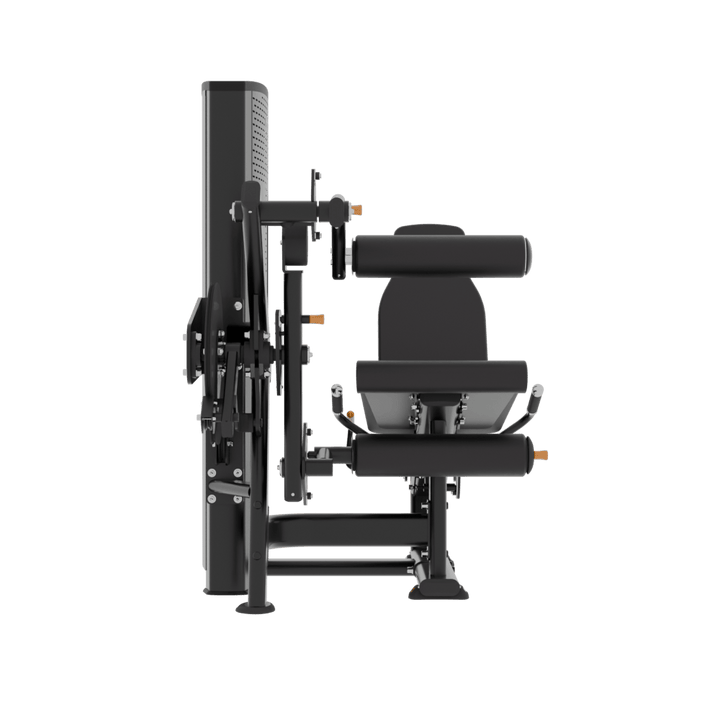 Máquina selectorizada dual | Extensión de cuádriceps y femoral lateral