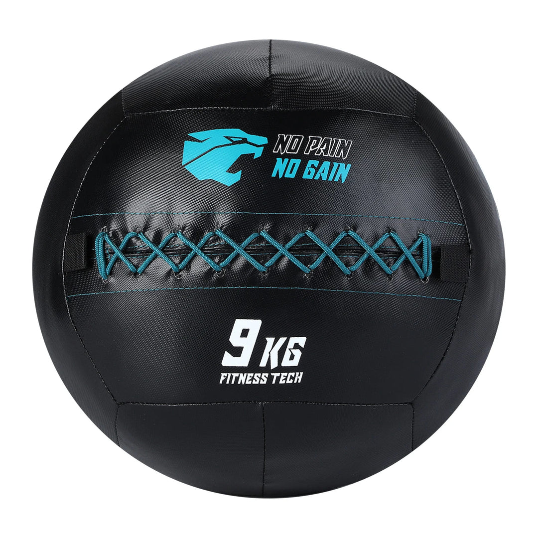 Set aus 5 Wall Balls (3–14 kg) + Rack