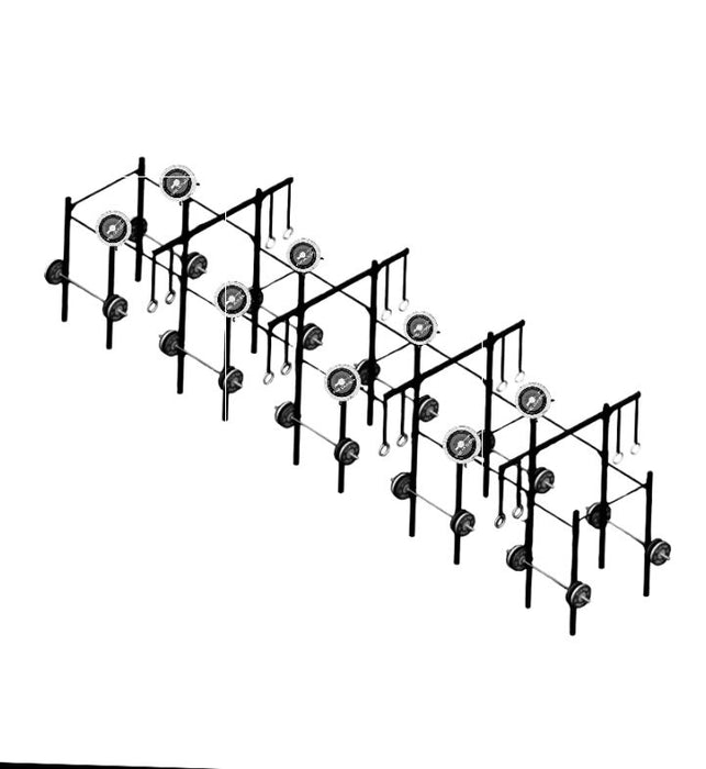 Estructura Central 10 puestos Cross training - Fitness Tech