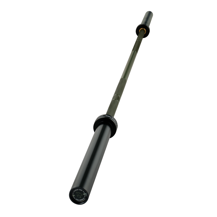 Barra olímpica verde 220 cm x 50 mm 8 rodamientos
