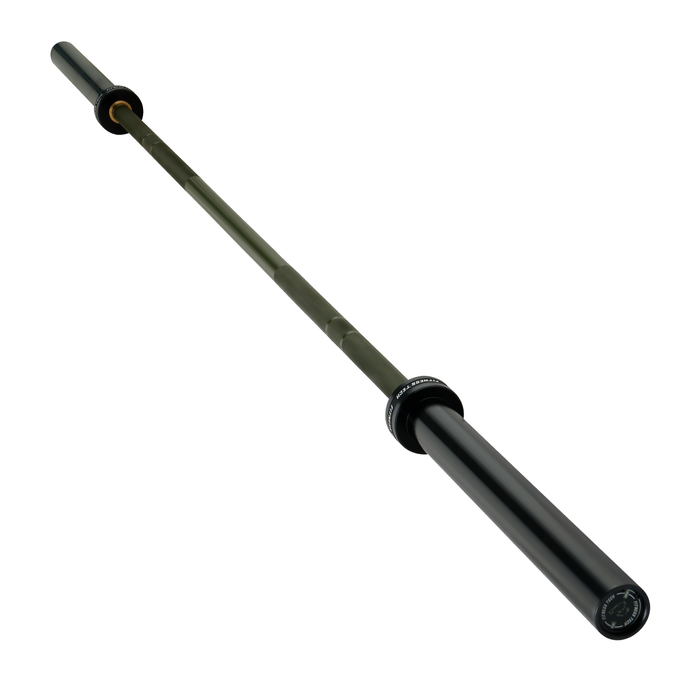 Barra olímpica verde 220 cm x 50 mm 8 rodamientos