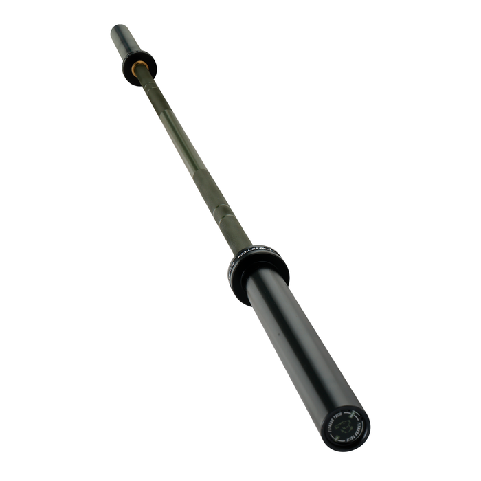 Barra olímpica verde 220 cm x 50 mm 8 rodamientos