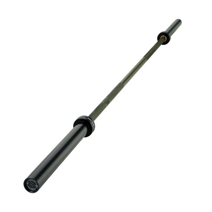 Barra olímpica verde 220 cm x 50 mm 8 rodamientos