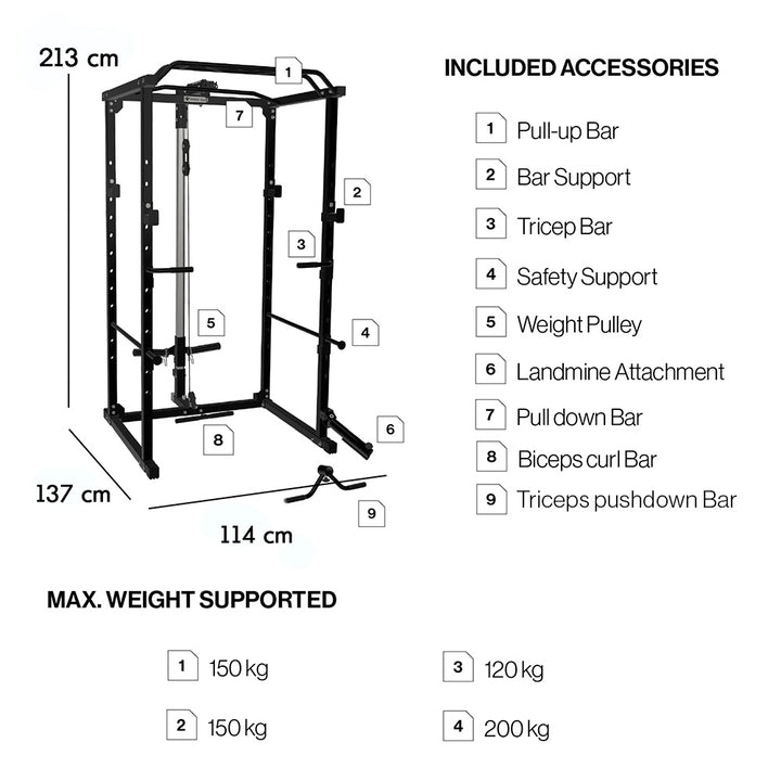 Kniebeugenständer I Power Squat Rack